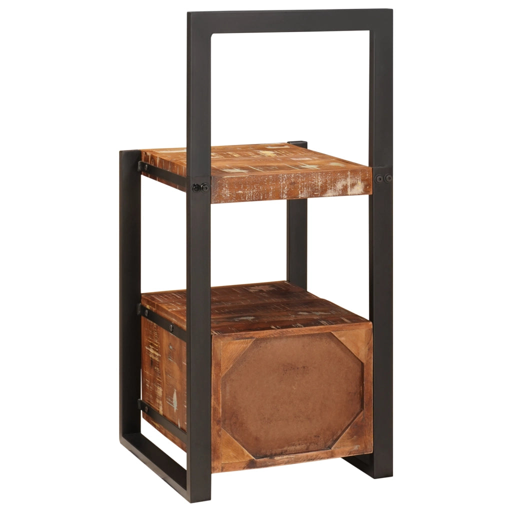 Stender Valet Multicolore 40x40x90 cm in Legno Massello Recuperato