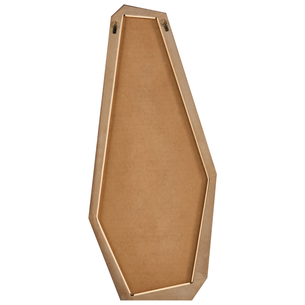 Specchio da parete sospeso con cornice in legno marrone chiaro grande per camera da letto soggiorno corridoio stile moderno