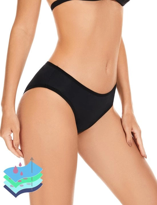 Costumi da bagno per donne con protezione contro le perdite - Period Swim Bottom - Tela sneldrogante - Adatto per attività acquatiche - Per ragazze adolescenti