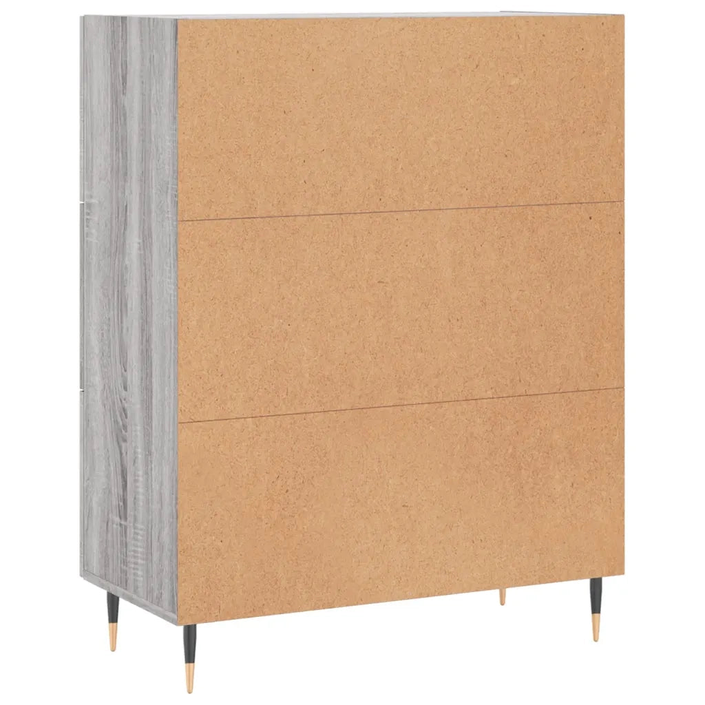 Credenza | Madia | Buffet da pranzo | Armadio da pranzo Grigio Sonoma 69,5x34x90 cm in Legno Multistrato