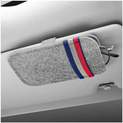 Brilhouder universale con clip - Brilhouder per auto - Tas per occhiali da sole - Accessori auto universali - Materiale velluto - Dimensioni compatte 15,5 cm x 9,2 cm x 3,5 cm - Brilopberger