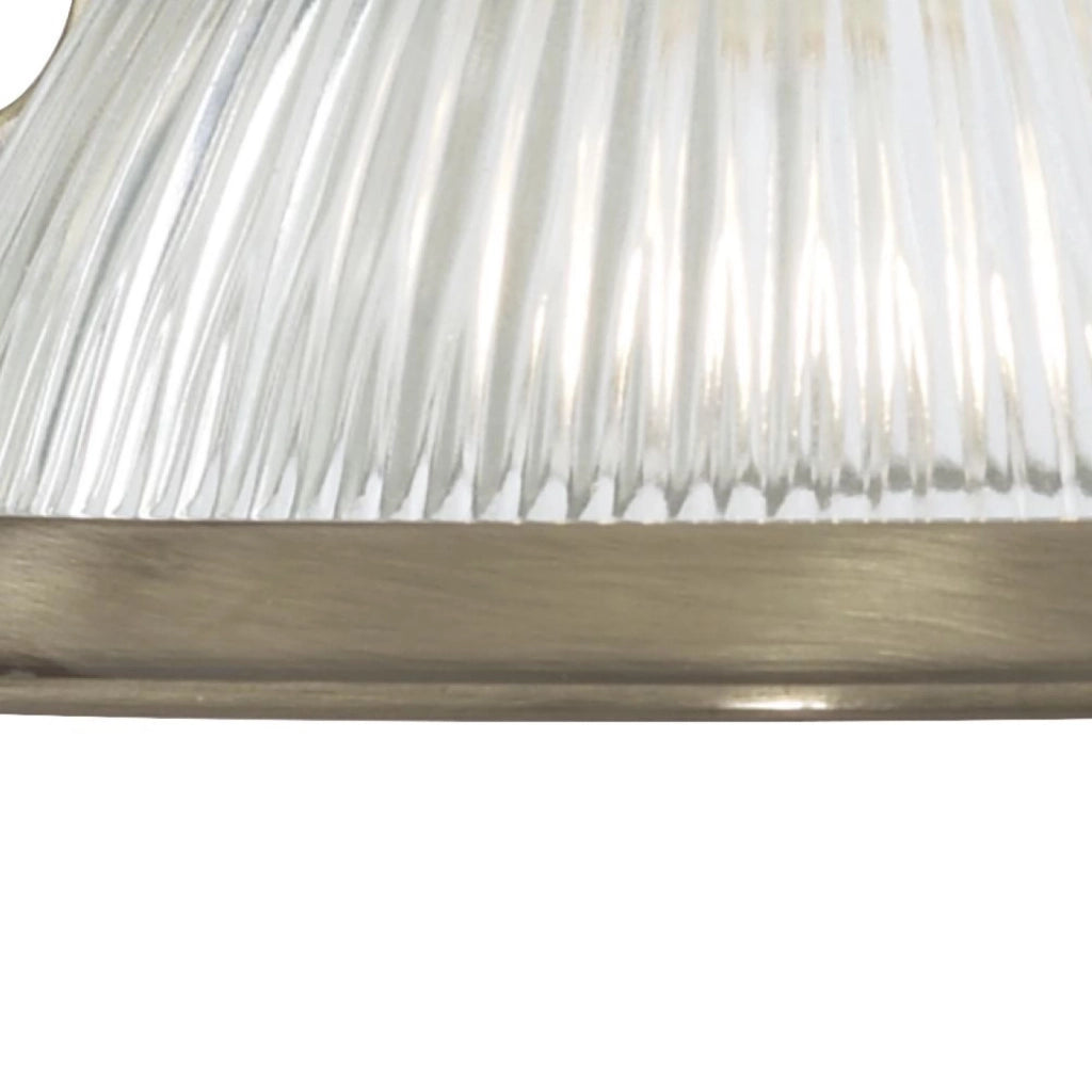 Applique Contemporanea American Dinner Acciaio Adjustable Vetro 1 Luce E27