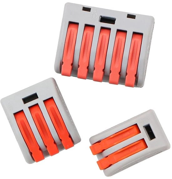 Set di Contattori Elettrici - 30 Contattori - Levetture di Controllo - Connettori di Cavo - Collegamento di Elettricità - Protezione di Connettività - Kit di Contattori Elettrici