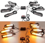Luce Stroboscopica con 8x8 Leds per Veicoli e Avvertimenti di Emergenza