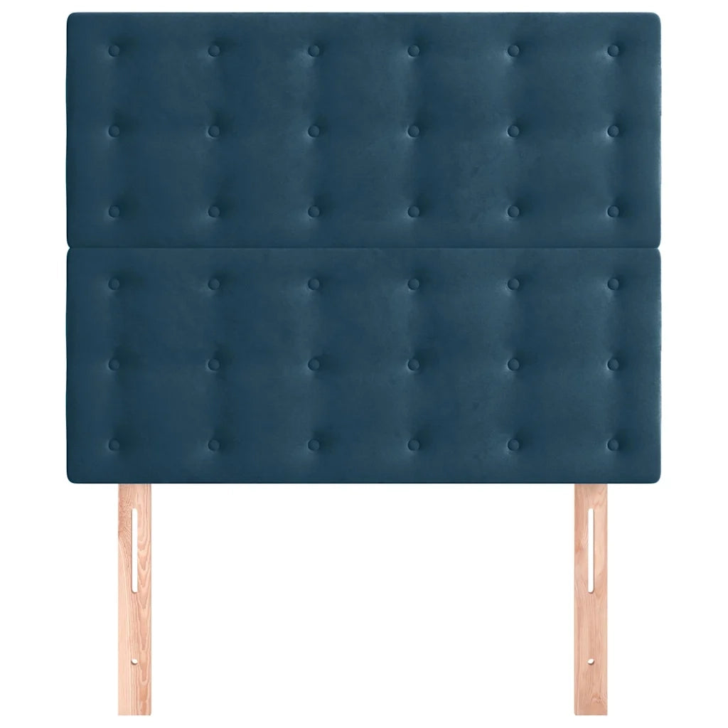 Testiera Blu Scuro 90x5x118/128 cm Velluto 3116806