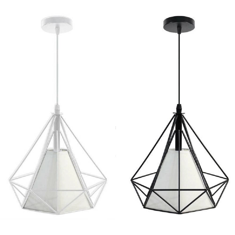 Trade Shop - Lampadario Diamante Da Soffitto Sospeso Pendente Moderno Plafoniera E27 B20 -