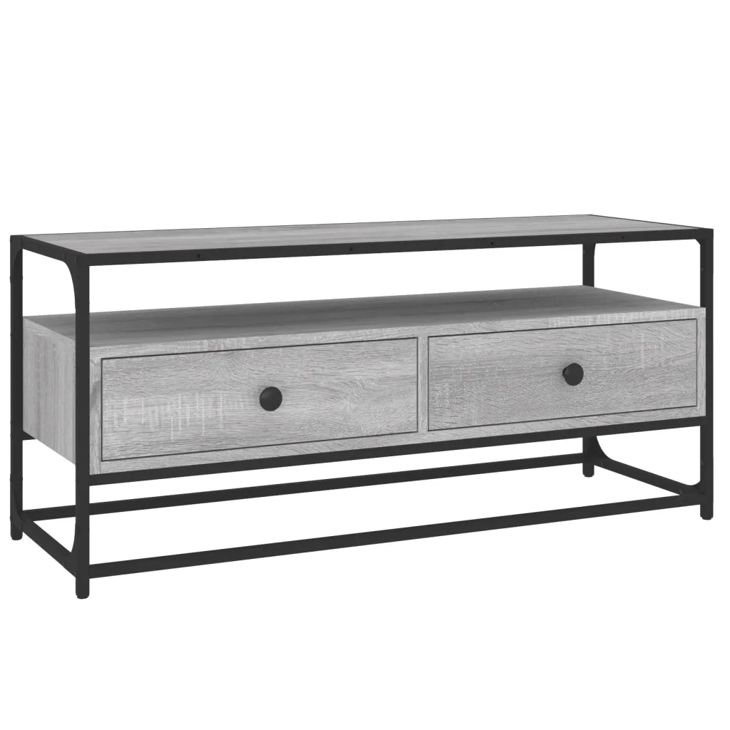 Mobile Porta TV Grigio Sonoma 100x35x45 cm in Legno Multistratocod mxl 79942