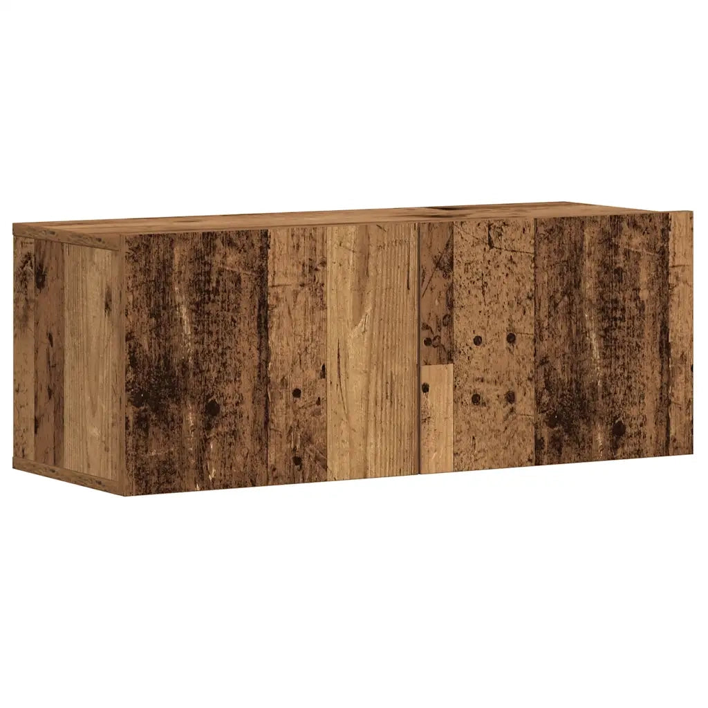 Mobili TV a Parete 3 pz Legno Antico in Legno Multistrato