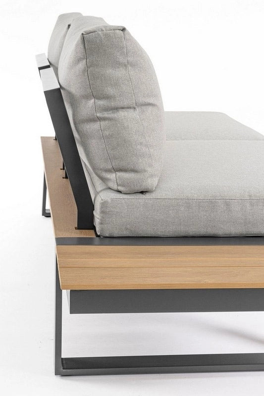 Set da Giardino Angolare Salottino con Divano Esterno Moderno Sven Bizzotto
