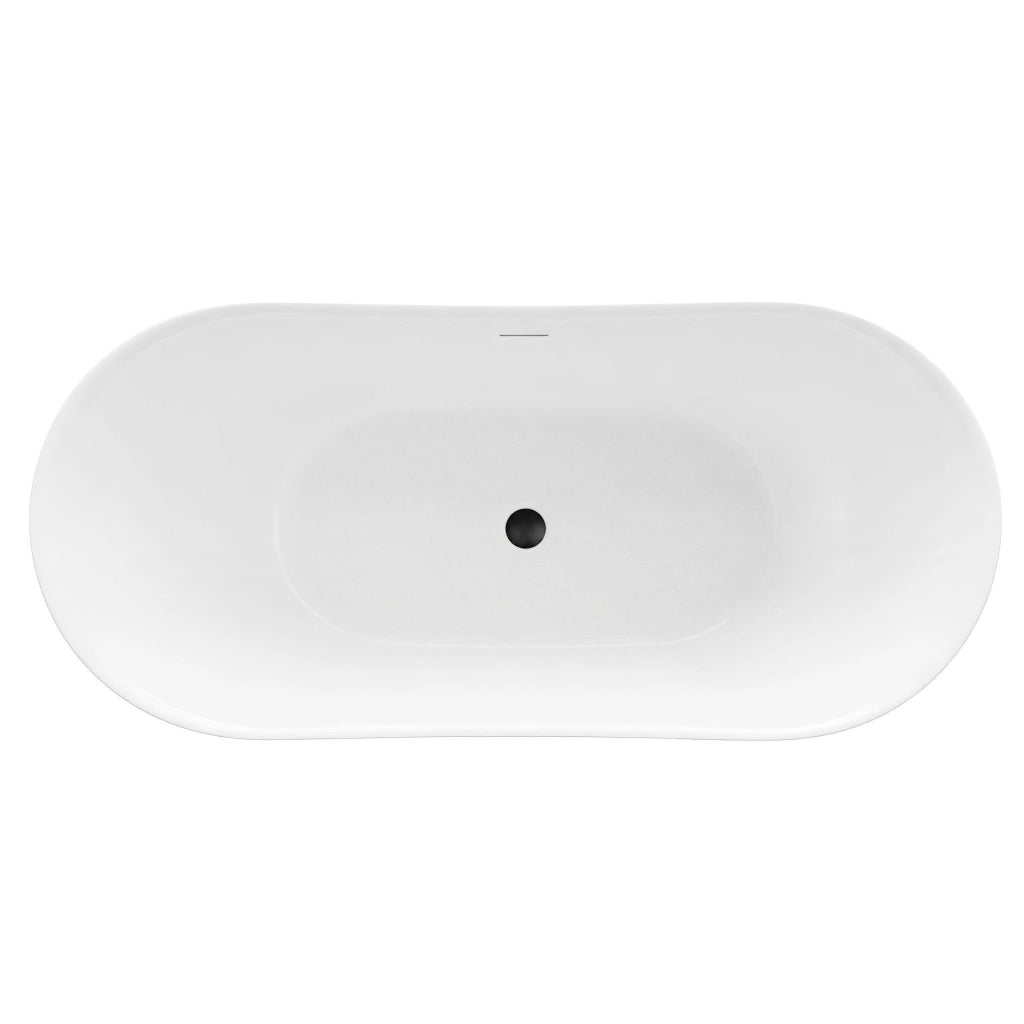 Vasca Bagno Da Terra Rea Ferrano Slim 150 Copritappo nero