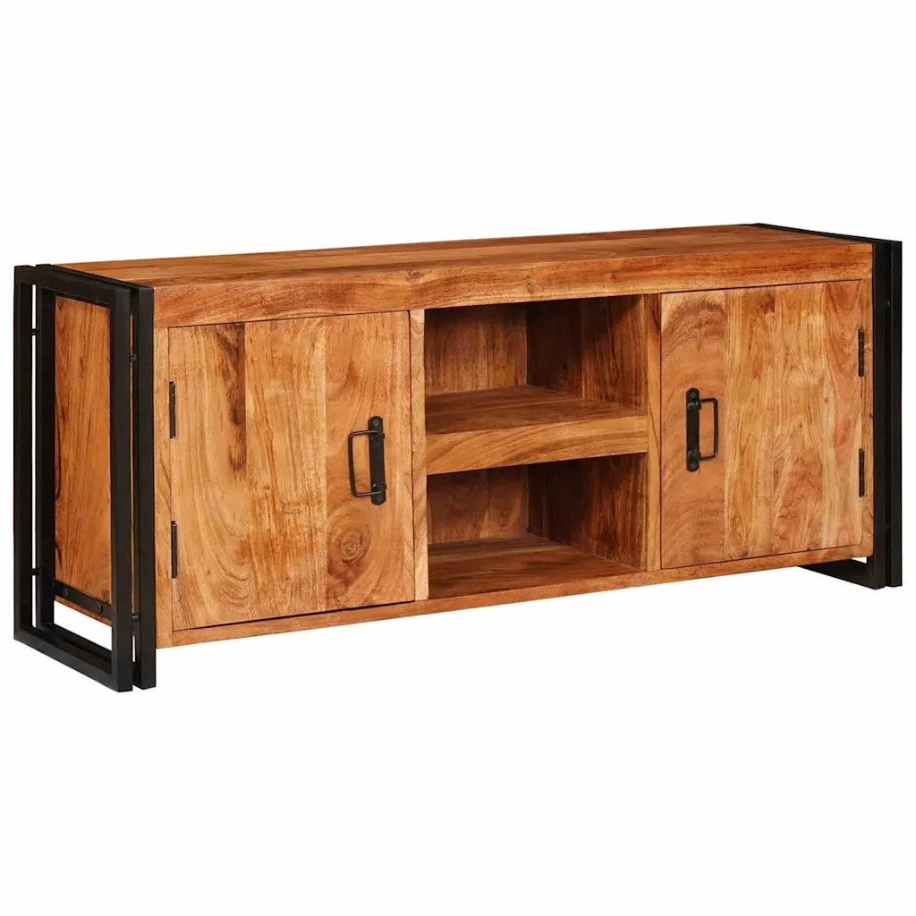 Mobile TV-Credenza per TV-Console TV Marrone 120 x 30 x 50 cm legno massello di acacia