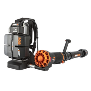 Soffiatore a Batteria WG572E 80V Brushless LeafJet Zaino con 4 Batterie 4Ah per Pulizia Professionale - WORX
