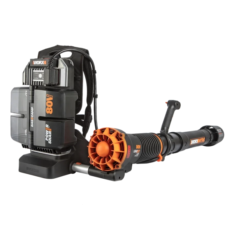 Soffiatore a Batteria WG572E 80V Brushless LeafJet Zaino con 4 Batterie 4Ah per Pulizia Professionale - WORX