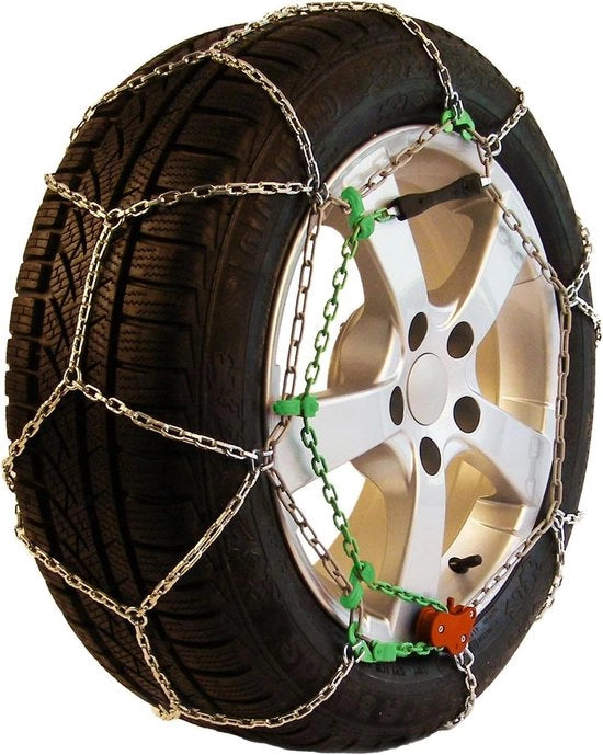 Sneeuwkettinge da 65, 31 mm, 1 coppia, colore Verde-Arancione - Protrac