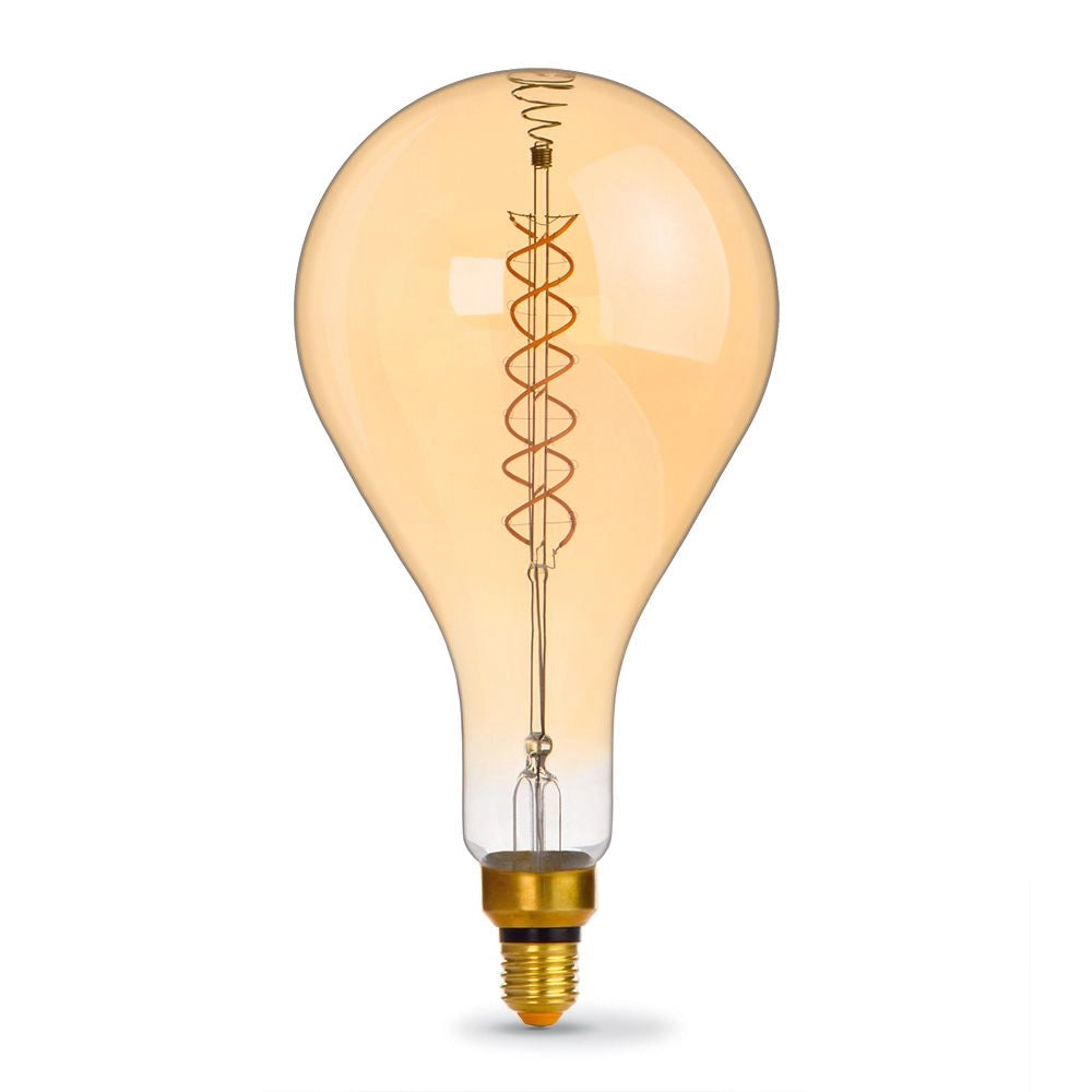 Lampadina LED dimmerabile ambra PS160 8W E27 1800K Videx