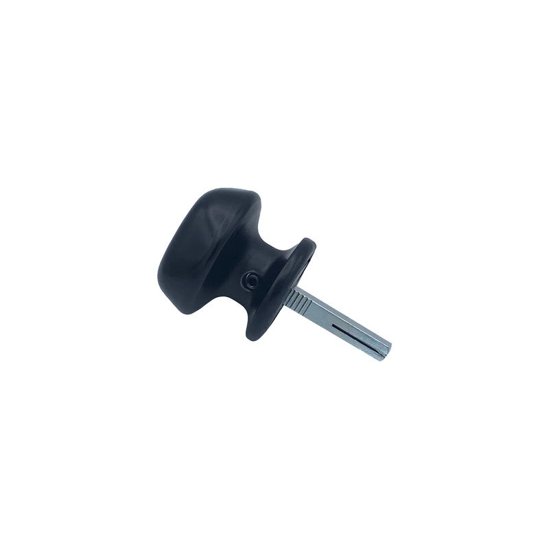 Maniglia su rosetta tonda SAGUATTI  231/60ZQ in alluminio nero opaco