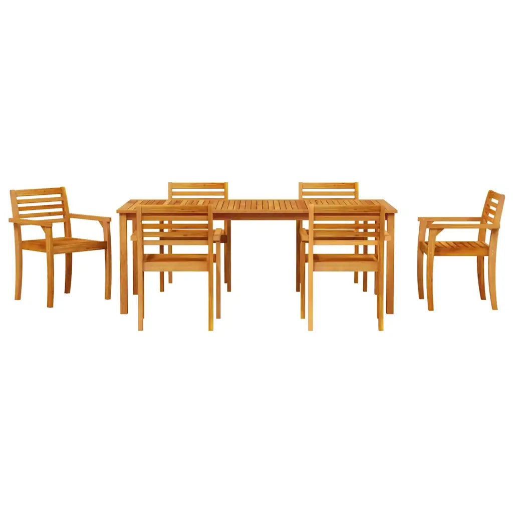 Set da Pranzo per Giardino 9 pcs Marrone 3375668