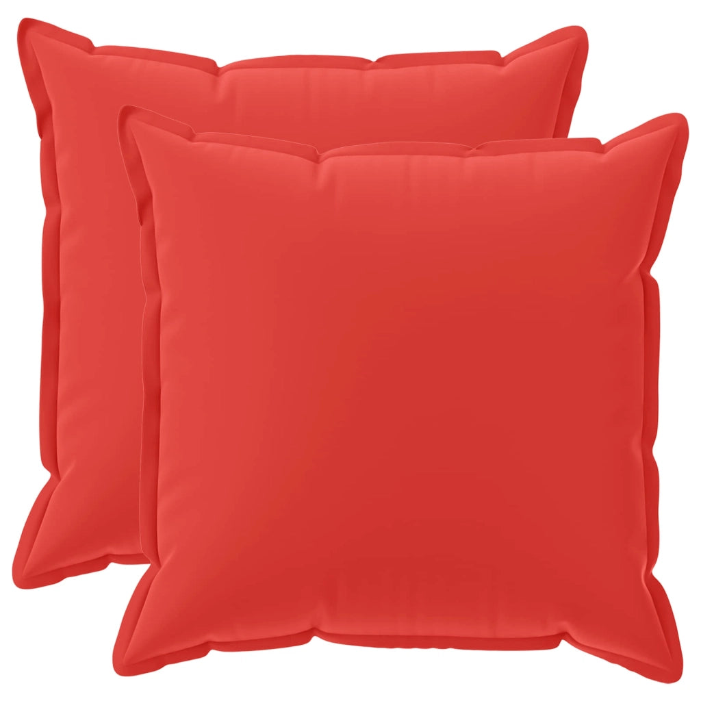 Federa 2 pcs HOUTEN Rosso 60 x 60 cm Poliestere 920817
