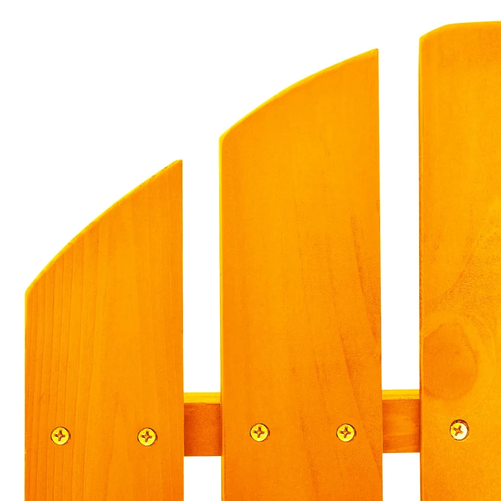 Sedia a Dondolo Giardino Adirondack in Legno di Abete Arancione 315888