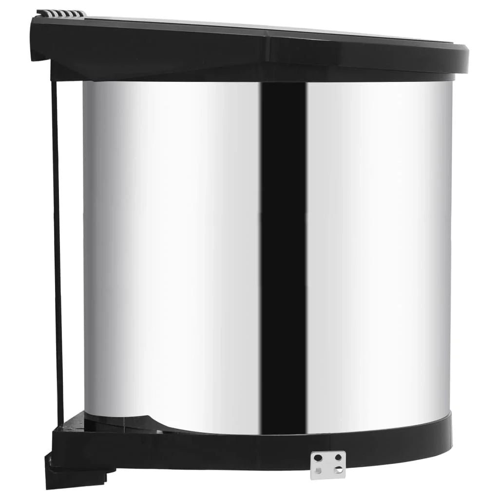 Pattumiera da incasso per cucina 12 litri acciaio inox 02_0006040