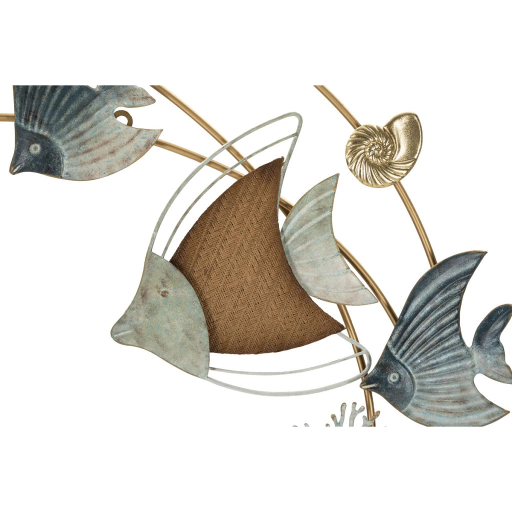 Pannello da muro Dory con pesci, coralli e stelle marine, 61x86 cm
