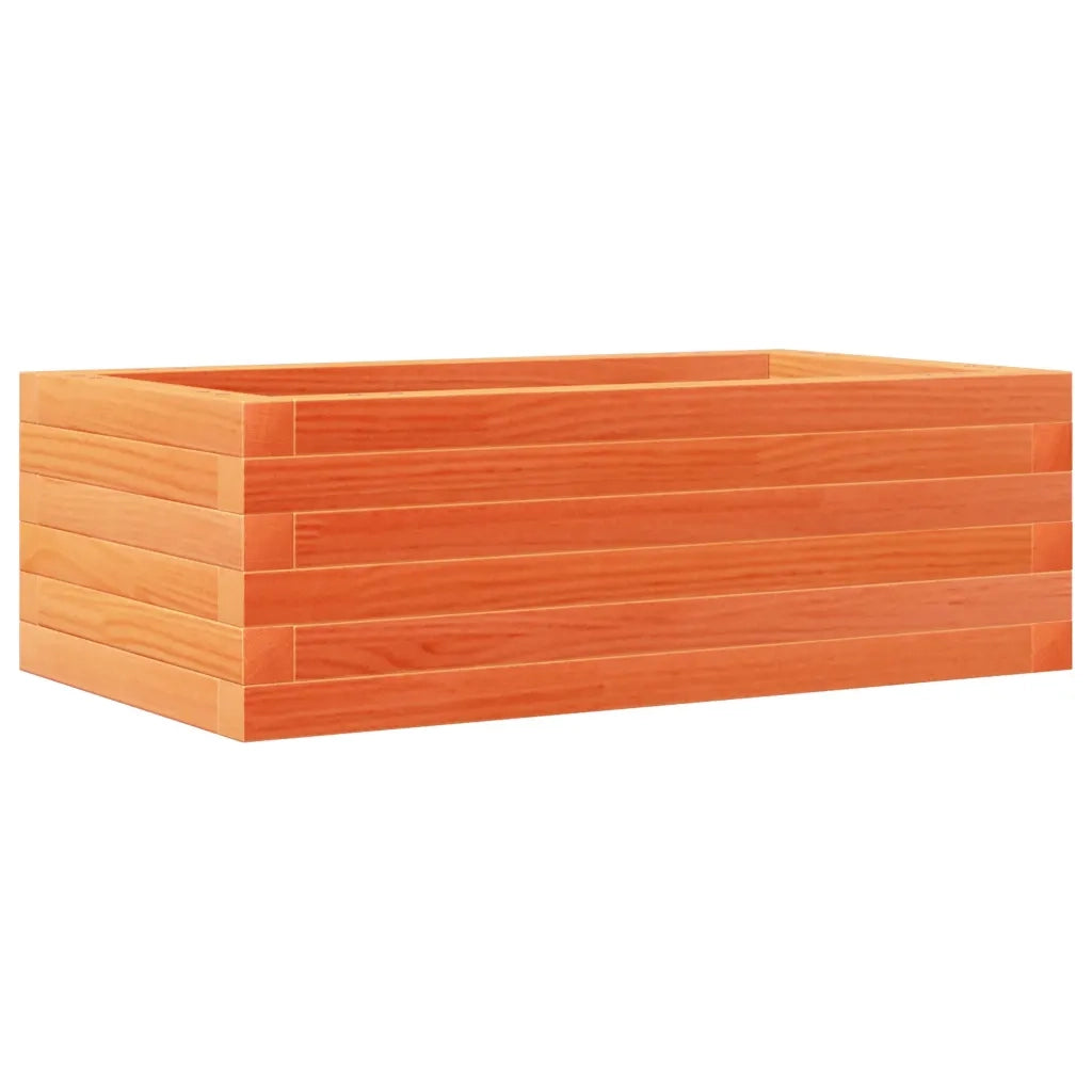 Fioriera Giardino Marrone Cera 70x40x23cm Legno Massello Pino 847220