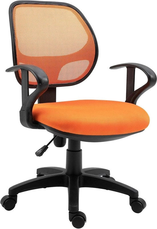 Bancosaetta per bambini con braccialetto e altezza regolabile in colore arancione