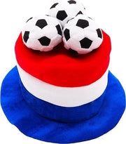 Fascia da bandiera innovativa per fan di calcio alta con palloni da calcio 3D - perfetta per Euro/Campionato Mondiale/feste e celebrazioni di calcio