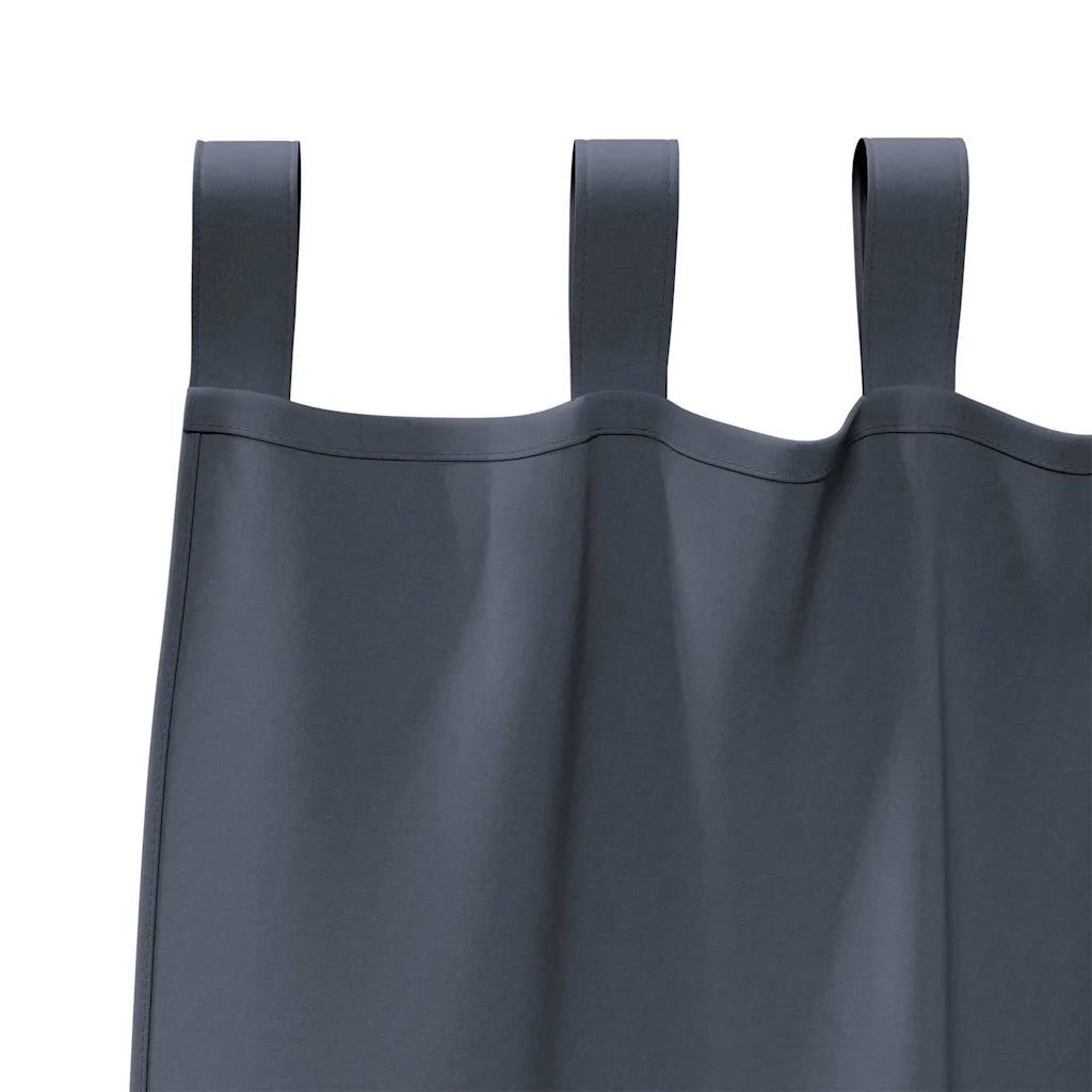 Tende Blackout con Anelli 2 pcs Antracite 140 x 140 cm 4107558