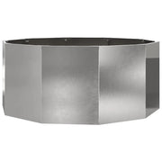 Fioriera | Cassetta per fiori | Vaso Argento 120 x 120 x 50 cm Acciaio inossidabile