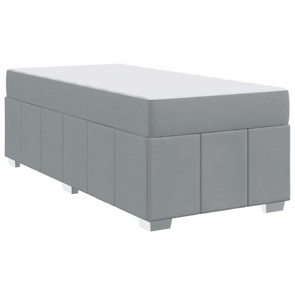 Struttura del letto Grigio chiaro 90 x 200 cm Tessuto