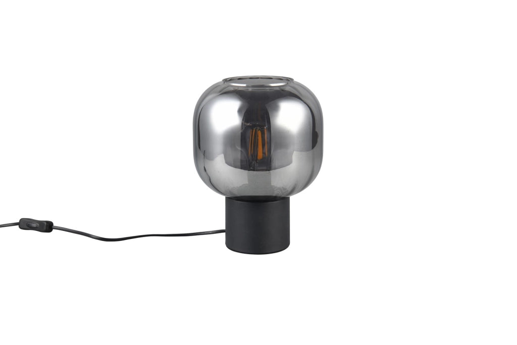 Lampada da tavolo DIVA Trio nera/cromo vetro E27 40W