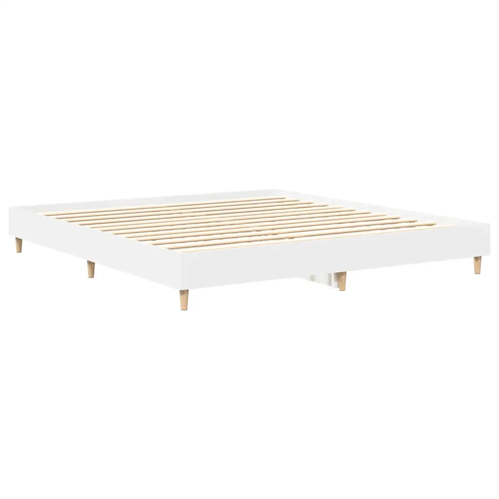 Giroletto senza Materasso Bianco 180x200 cm Legno Multistrato