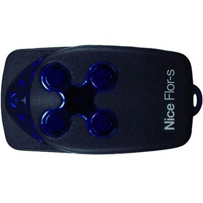 NICE FLO4R-S Radiocomando Apricancello 4 Canali 433,92 MHz Rolling Code Batteria CR2032 Inclusa colore Nero