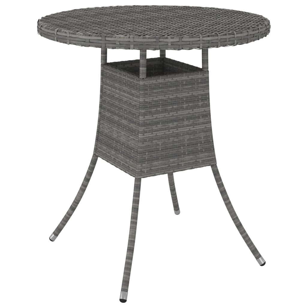 Set di mobili da giardino mobili da esterno 5 pezzi con cuscini resina intrecciata grigia 02_0016440