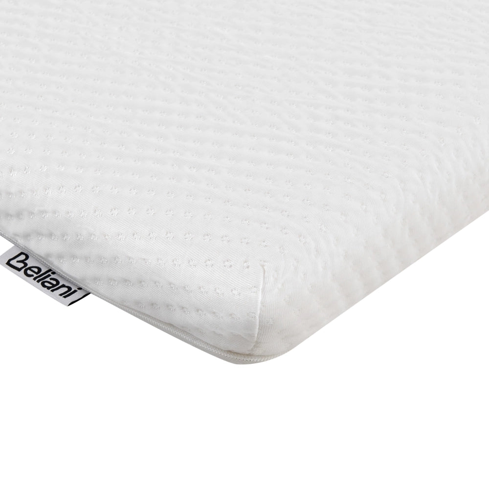 Coprimaterasso in schiuma bianca 160 x 200 cm comfort morbidezza