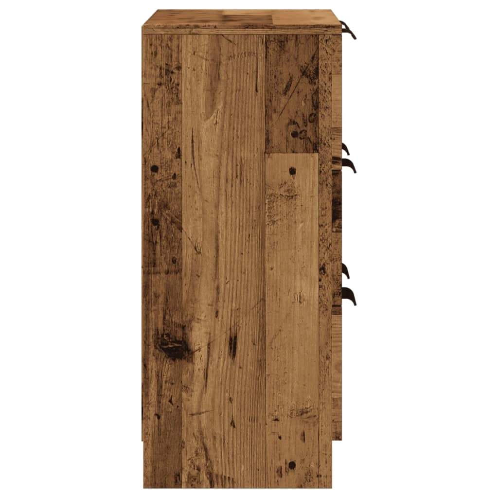 Buffet credenza cassettiera armadio mobile contenitore organizer cucina soggiorno salotto legno vecchio 60 x 30 x 70 cm legno ingegnerizzato marrone 02_0036602