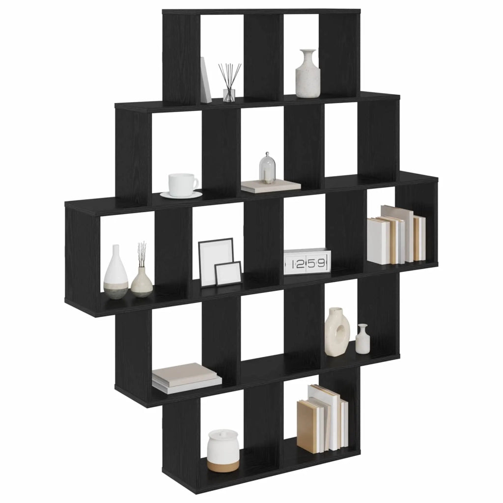 Scaffale da parete Rovere Nero 120 x 20 x 136 cm 8012157