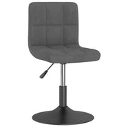 Sedie da Pranzo Girevoli 6 pz Grigio Scuro in Velluto 3087493