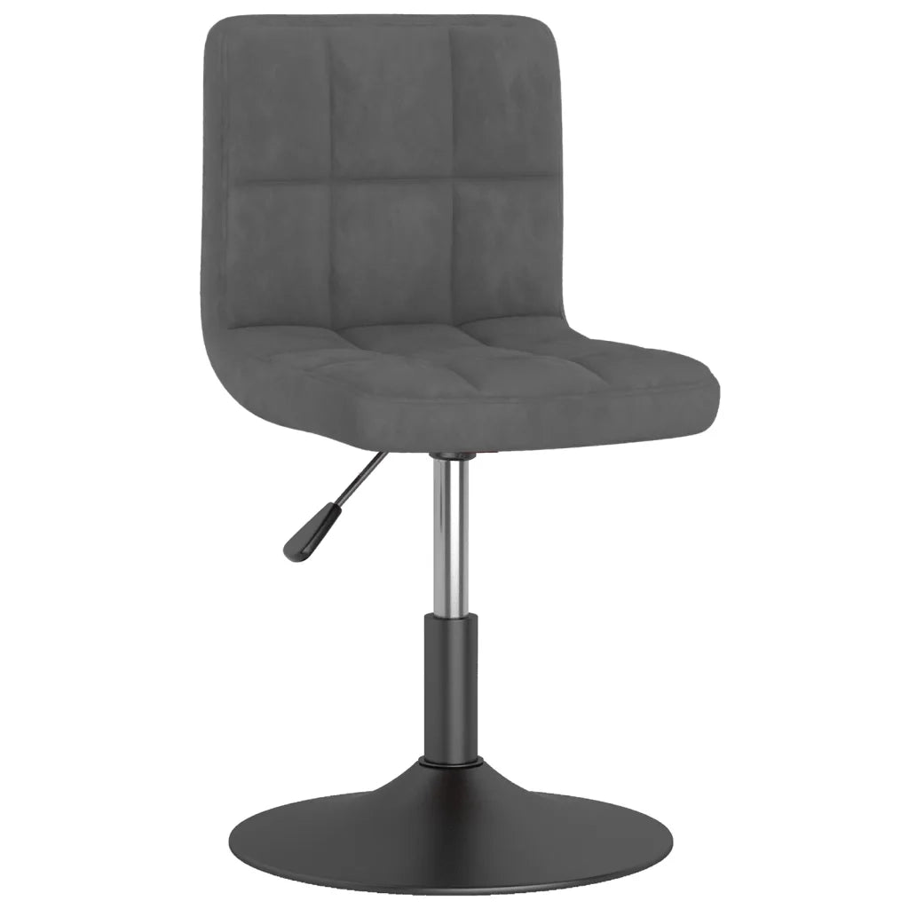 Sedie da Pranzo Girevoli 6 pz Grigio Scuro in Velluto 3087493