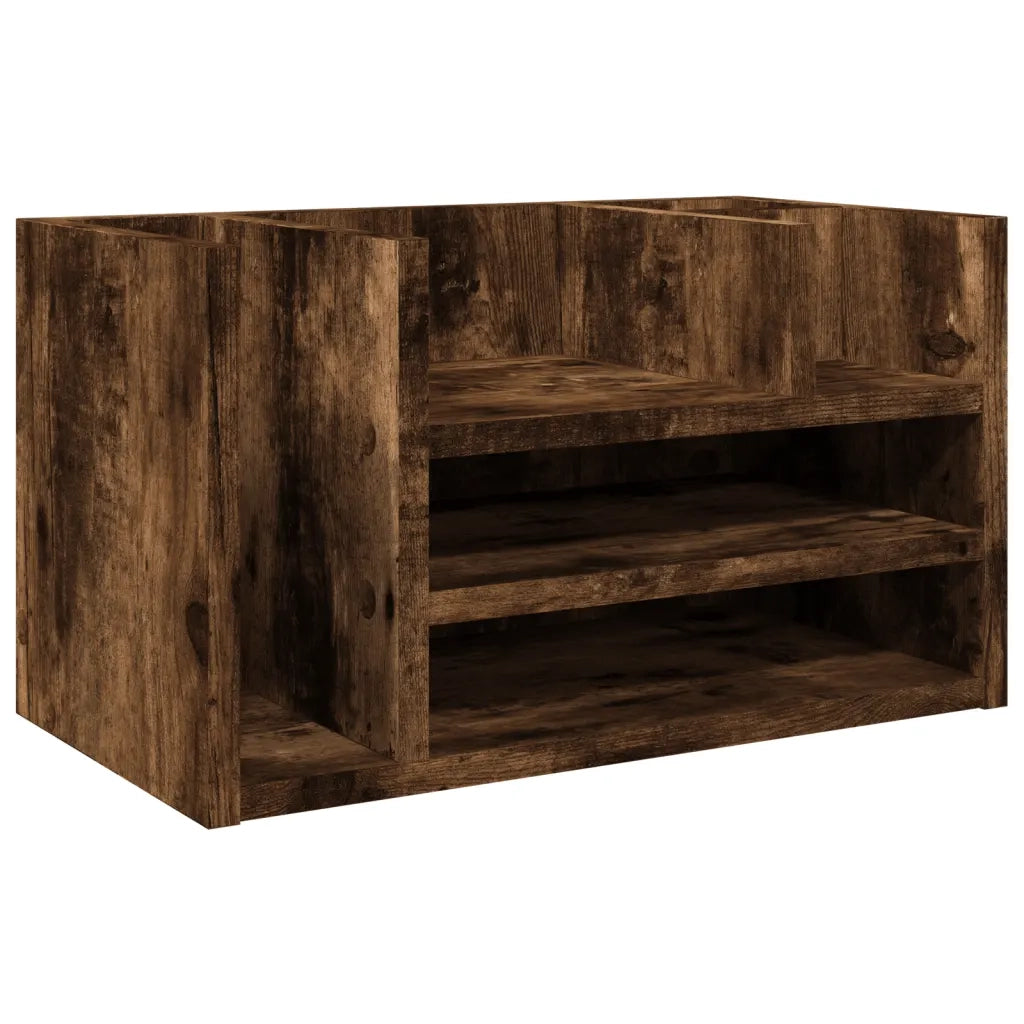 Organizer Scrivania Rovere Fumo 44,5x24x25cm Legno Multistrato CFW5885682