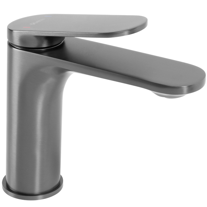 Rubinetto Da Lavabo Rea Marco Gun Grey Low