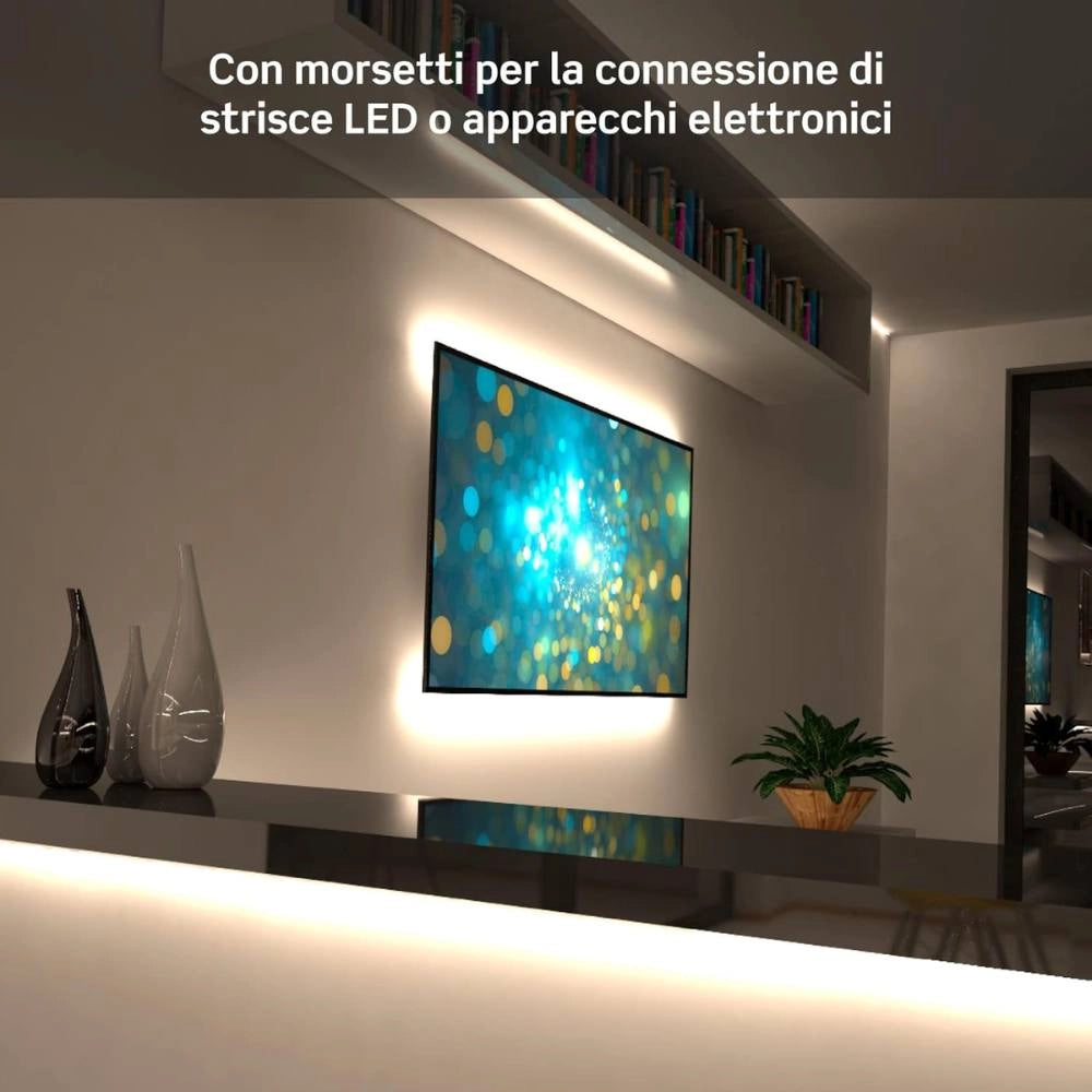 Alimentatore sottile 150w 12v 12.5a per strisce led ip20