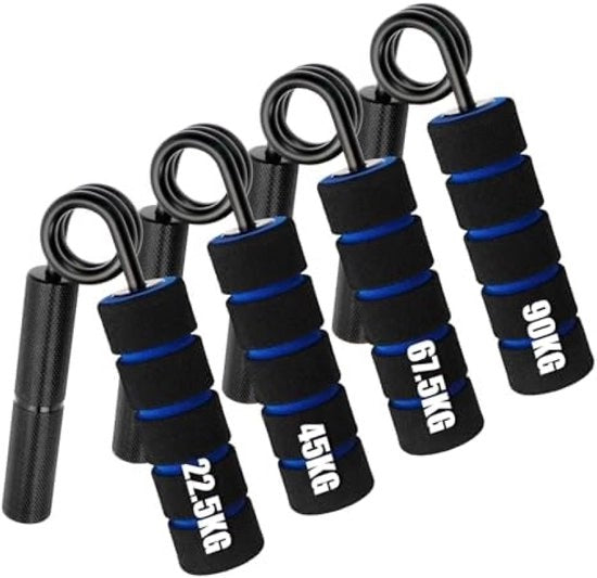 Set di allenamento per la mano - 4 resistenze per forza di presa e allenamento del braccio inferiore
