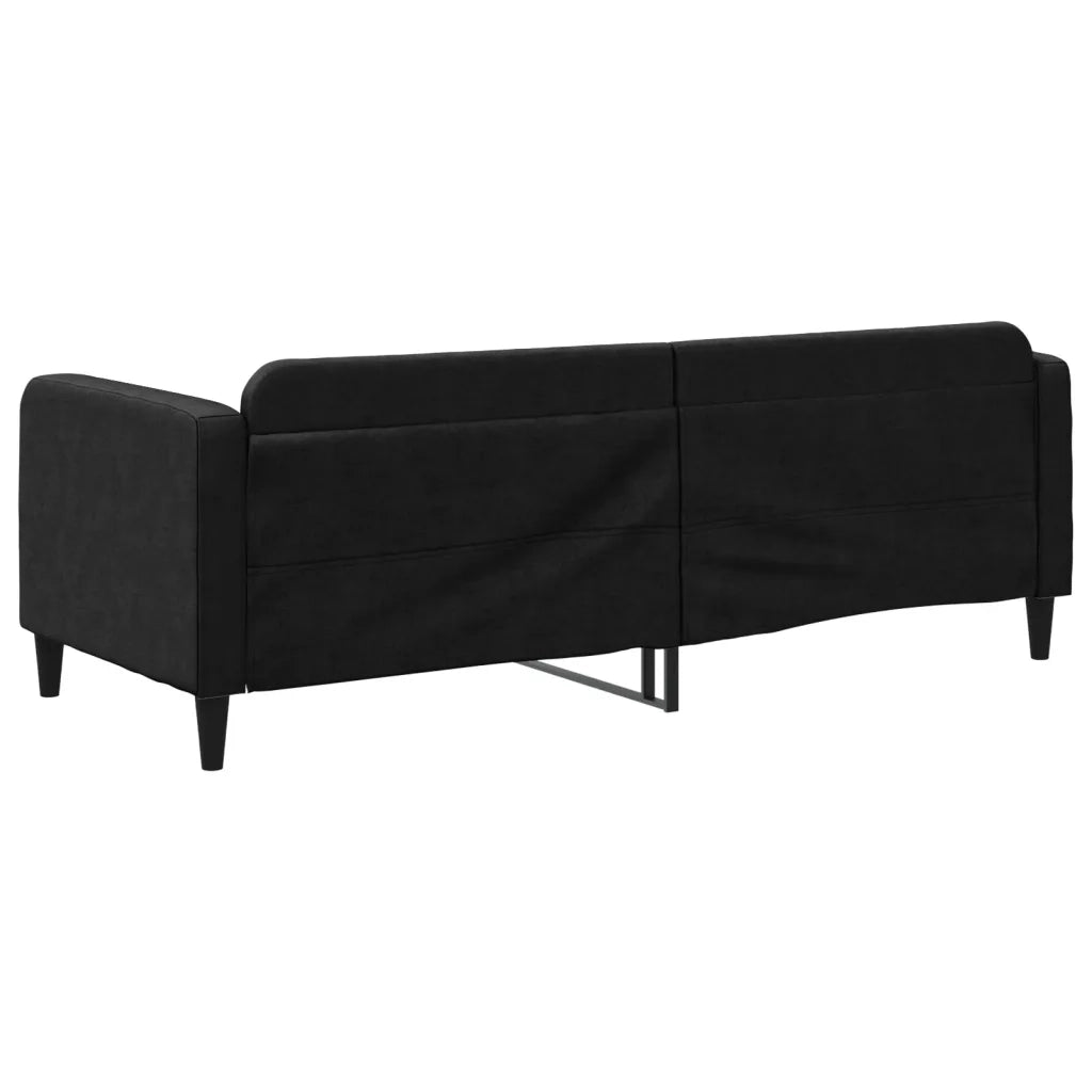 Letto singolo | Letto per adulti | Letto da Giorno Nero 80x200 cm in Tessuto