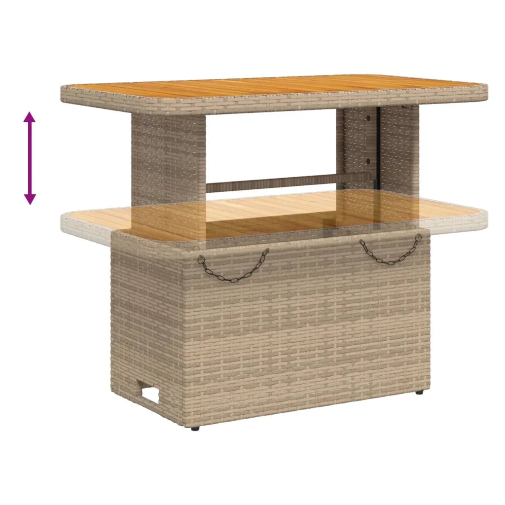 Set Divani da Giardino 2 pz con Cuscini Beige in Polyrattan 3262090