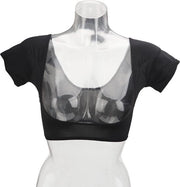 Vestione per asciugatura del sudore sotto le ascelle - Asciugamento rapido lavabile - Vestione per asciugatura del sudore sotto le ascelle per donne (Nero) (L)