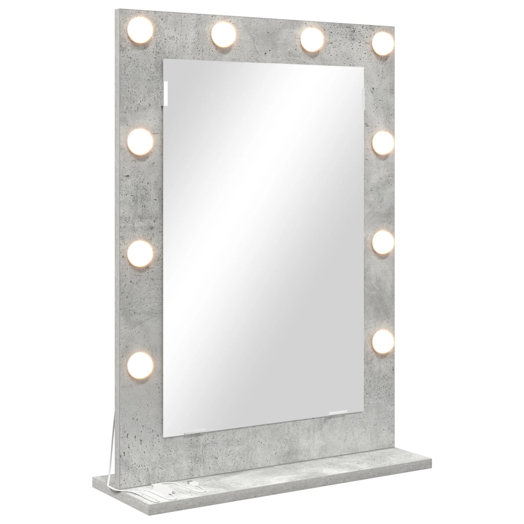 Specchio da Toeletta Grigio Cemento Cemento 70 x 50 x 18 cm