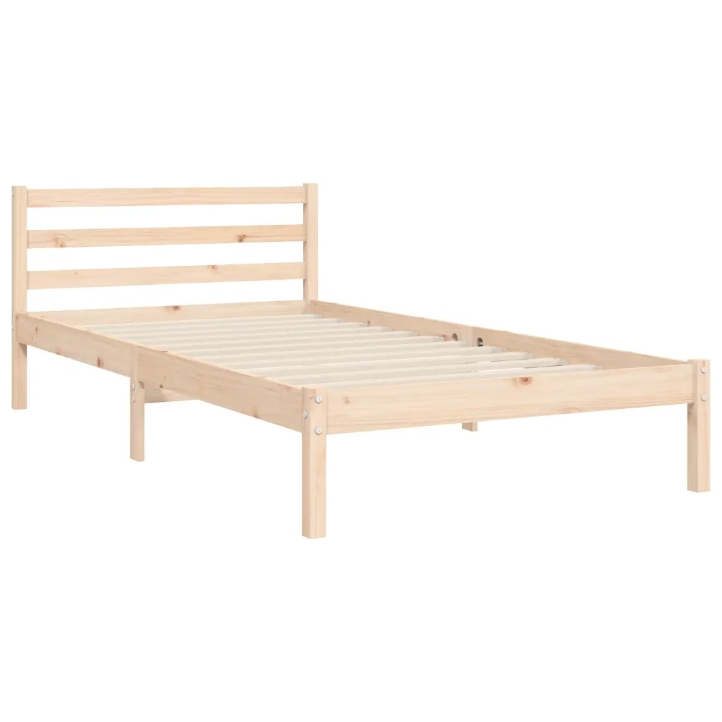 Giroletto con Testiera 100x200 cm in Legno Massello 3194236