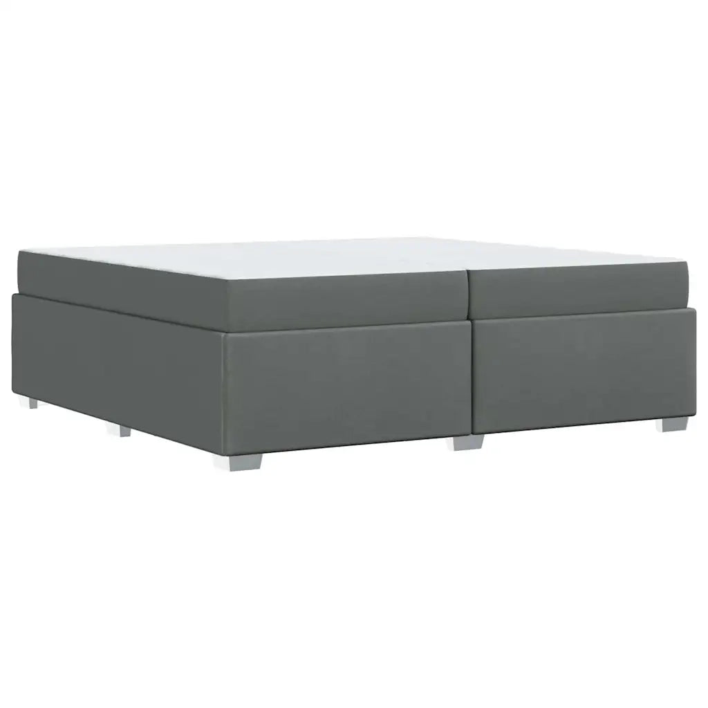 Struttura del letto Grigio scuro 200 x 200 cm Tessuto